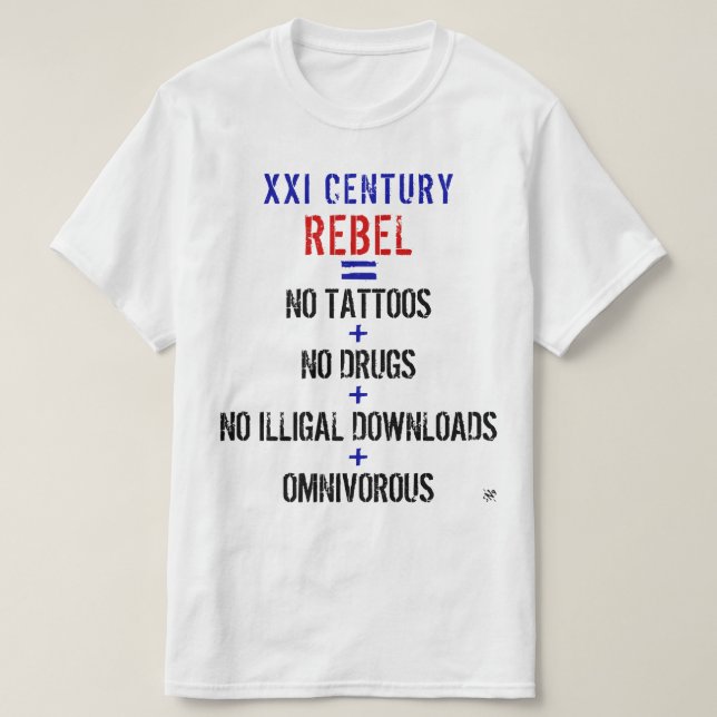 T-shirt Rebelle moderne (Design devant)