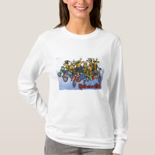 T-shirt Rebelles sans bande dessinée de vacances de renne
