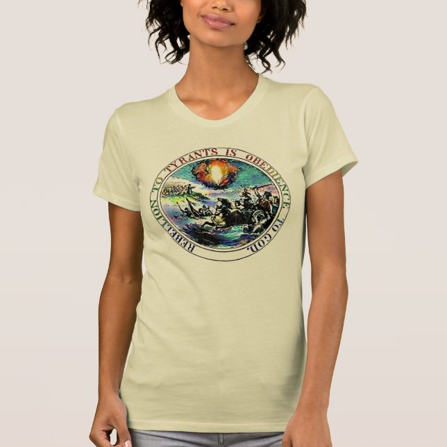 T-shirt Rébellion aux chemises du parti des tyrans (Devant)