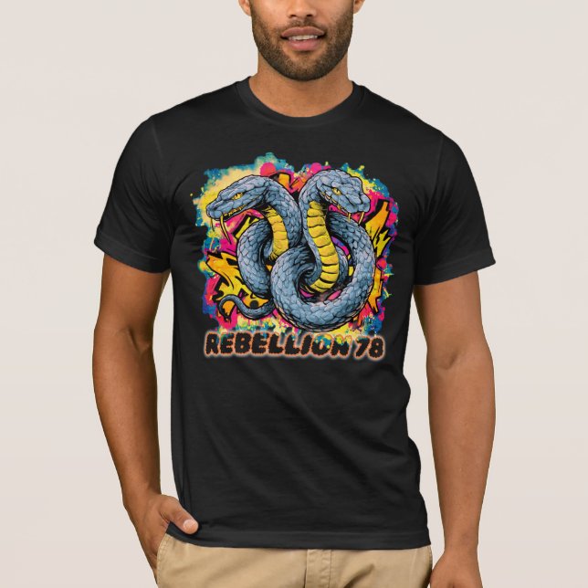 T-Shirt Rebellion snakes  (Devant)