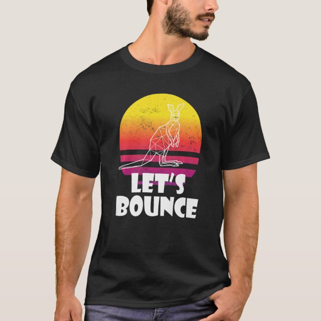 T-shirt Rebondir comme Kangaroos Australie Marsupiaux Kang (Devant)
