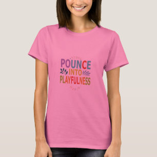 T-shirt "Rebondir dans la playfulness." en multi-couleur.T