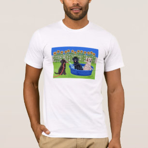 T-shirt Réception au bord de la piscine drôle Labradors