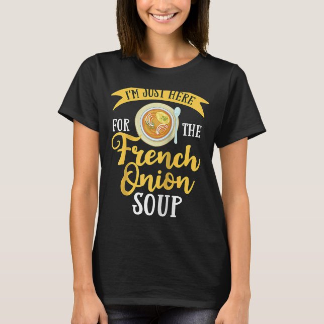 T-shirt Recette de soupe d'oignon française mélange bol fr (Devant)