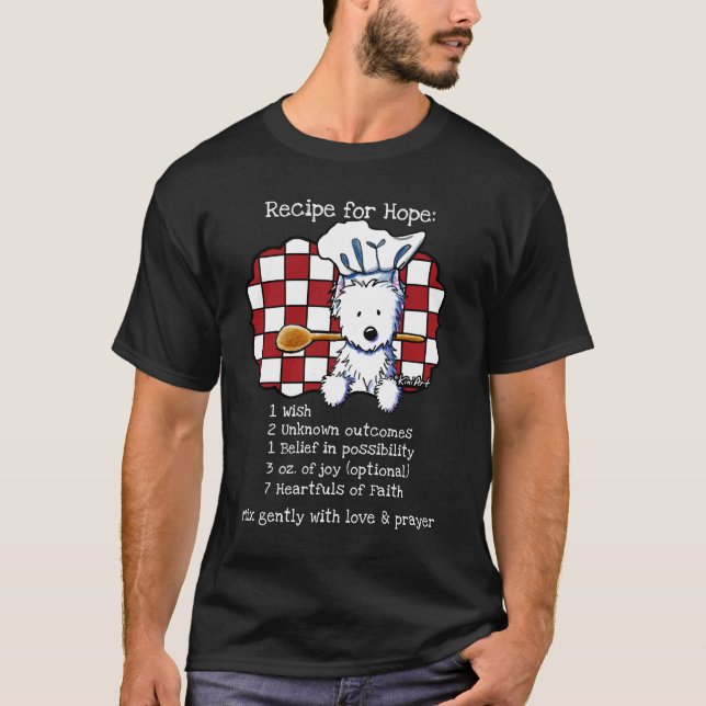 T-shirt Recette d'espoir de KiniArt Westie (Devant)