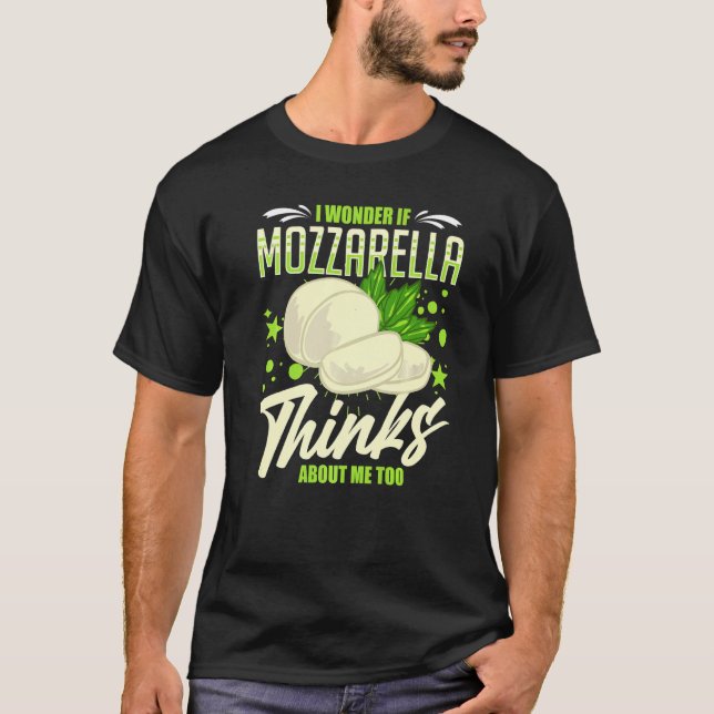 T-shirt Recettes de fromage Mozzarella Buffalo italien fra (Devant)