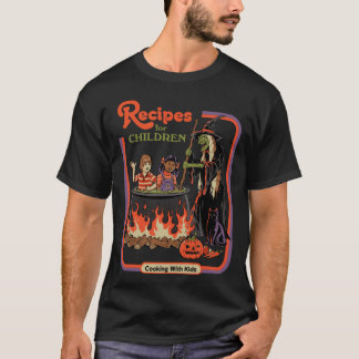 T-shirt Recettes pour enfants garçon fille rétro