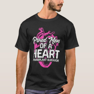 T-shirt Receveur d'une greffe cardiaque Maman fière de la
