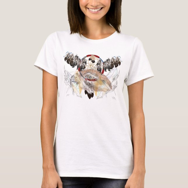 T-shirt Receveur rêveur et chemise de Plumes-Hawkface (Devant)
