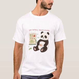 T-shirt Recharger avec des collations en bambou
