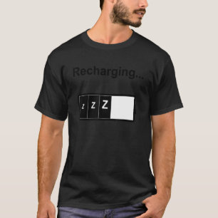 T-shirt Recharger Batterie Dormir