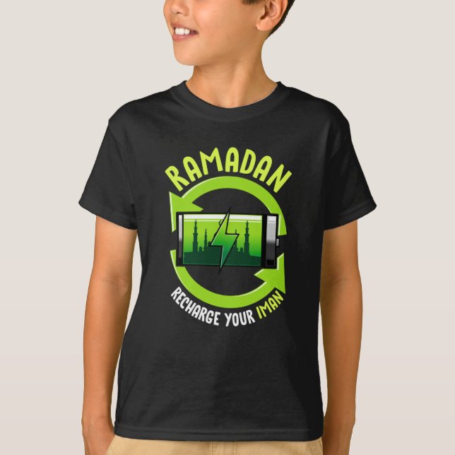 T-shirt Rechargez Votre Iman - Cadeau (Devant)