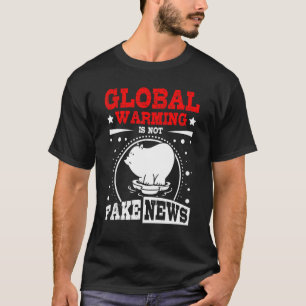 T-shirt Réchauffement climatique n'est pas faux newas