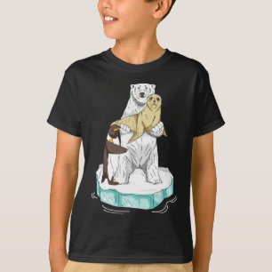 T-shirt réchauffement climatique Ours polaire Sensibilisat