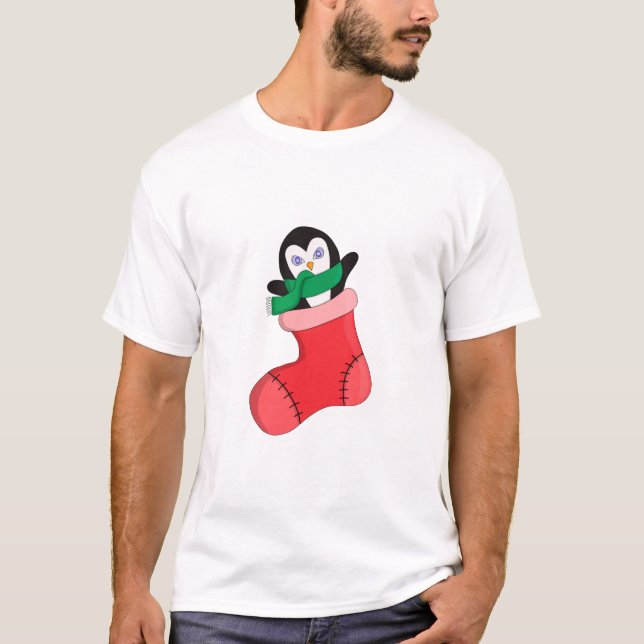 T-shirt Réchauffement des pingouins au froid (Devant)