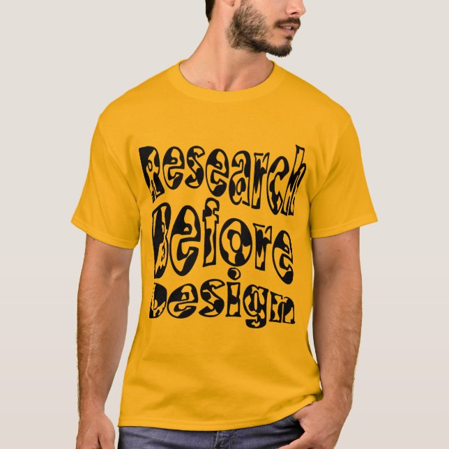 T-shirt Recherche avant conception (Devant)
