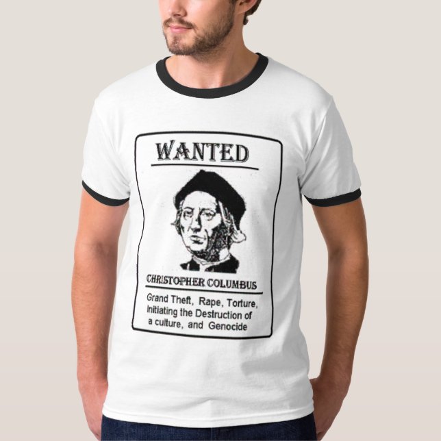 T-shirt Recherché de Columbus (Devant)