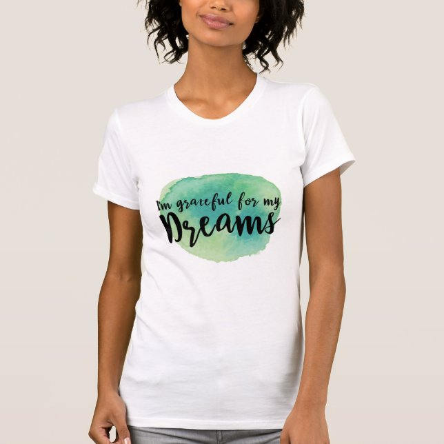 T-shirt recherche de rêves citations pour la motivation de (Devant)
