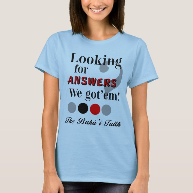 T-shirt Recherche des réponses (Devant)