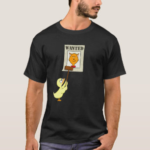 T-shirt Recherché ! Drôle amateur de chat oiseau regardant