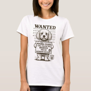 T-shirt Recherché Funny Chien Personal Stalker