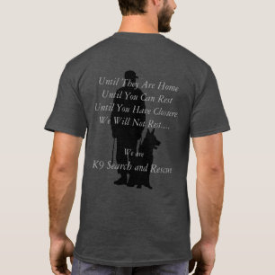 T-shirt Recherche K9 et délivrance