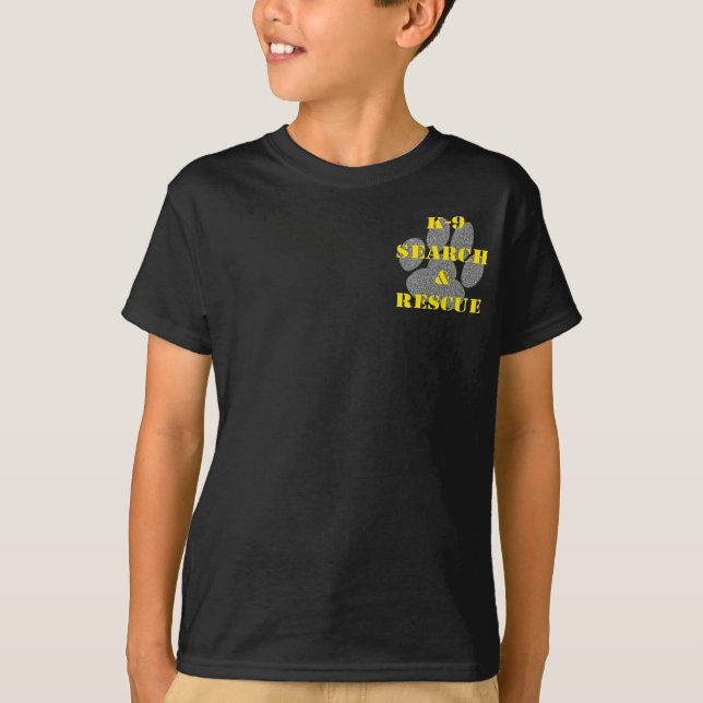 T-shirt Recherche K9 et délivrance v2 (Devant)