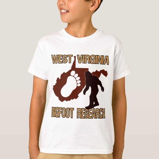 T-shirt Recherche occidentale de Virgina Bigfoot (Devant)