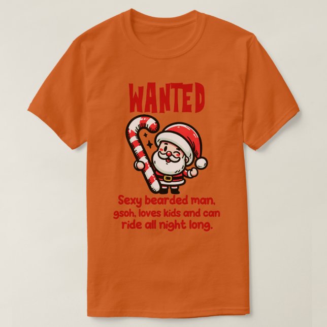 T-shirt Recherché sexy père Noël (Design devant)