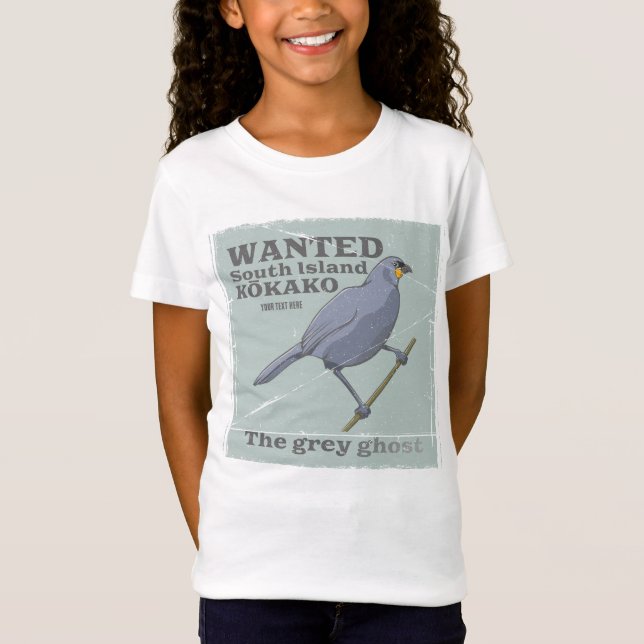 T-Shirt Recherché South Island Kokako (Devant)
