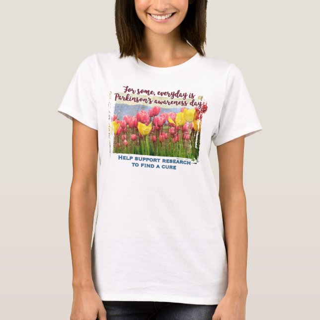 T-shirt Recherche sur la sensibilisation et le soutien des (Devant)