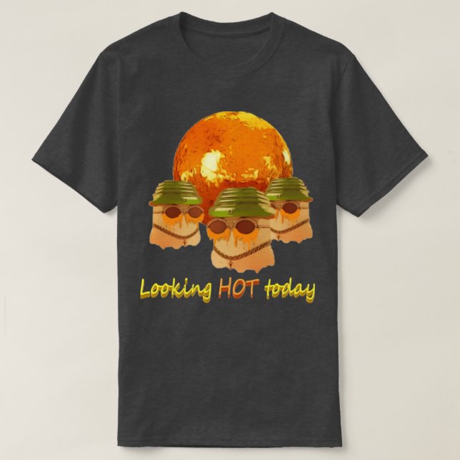 T-shirt RECHERCHER CHAUD aujourd'hui (Design devant)