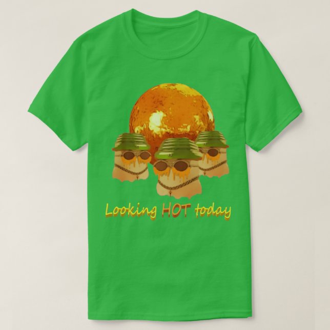 T-shirt RECHERCHER CHAUD aujourd'hui (Design devant)
