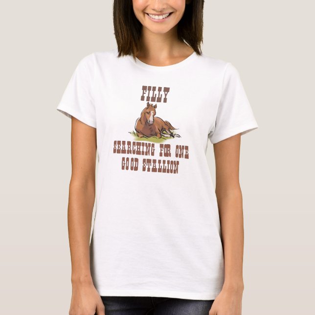 T-shirt Rechercher un étalon (Devant)