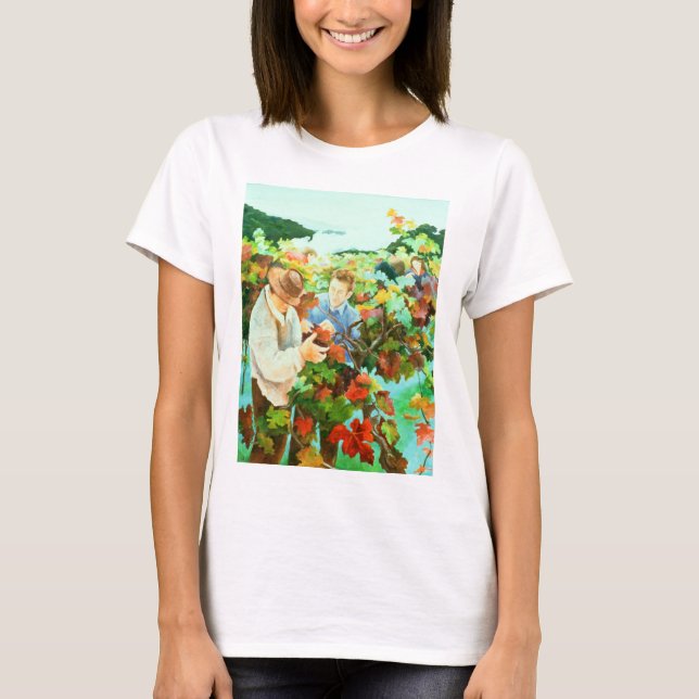 T-shirt Récolteuses 1996 de raisin (Devant)