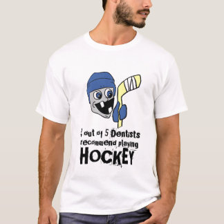 T-shirt Recommandez l'hockey