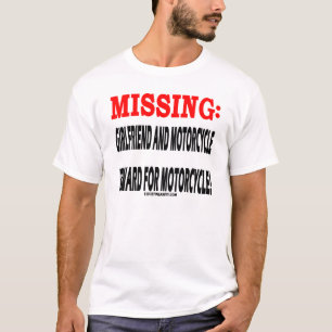 T-shirt Récompense ABSENTE d'amie et de moto pour