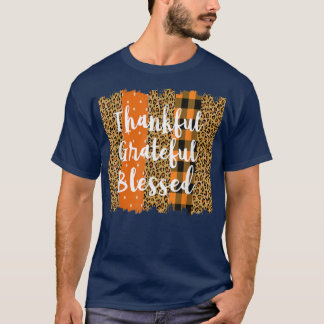T-shirt Reconnaissant Grateful Bénie Femmes Léopard Buffle