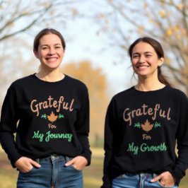 T-shirt Reconnaissant Pour Mon Voyage : Design D'Automne I