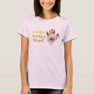 T-shirt Reconnaissant reconnaissant de thanksgiving de