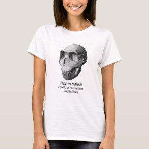 T-shirt Reconstitution d'un crâne naledi Homo
