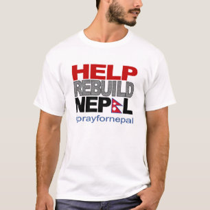 T-shirt Reconstruction Népal d'aide