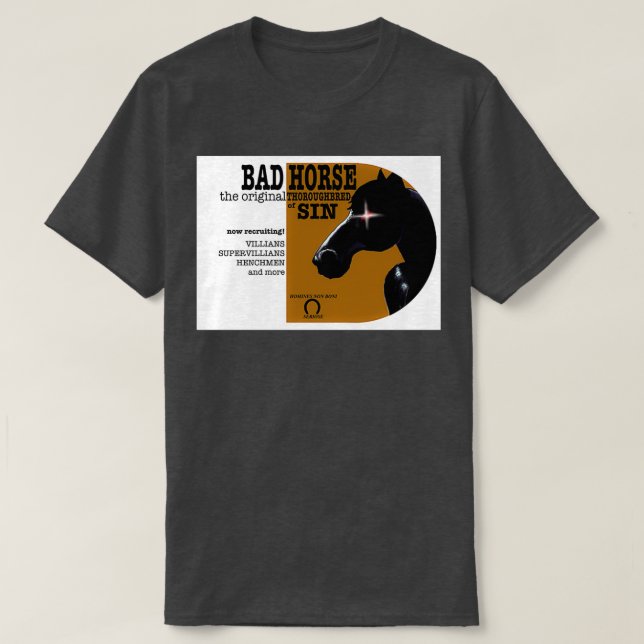 T-shirt Recrutement de mauvais chevaux (Design devant)