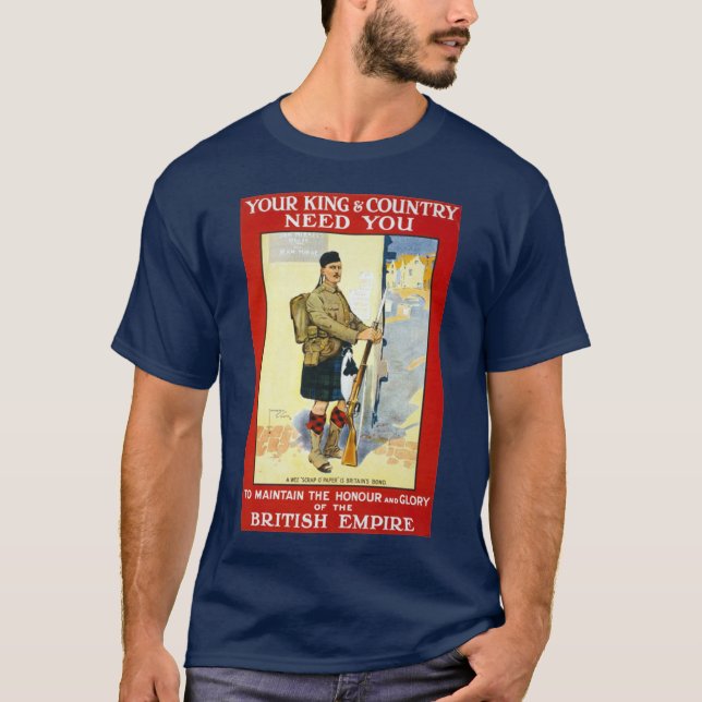 T-shirt Recrutement écossais (Devant)