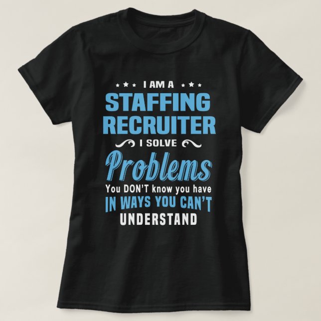 T-shirt Recruteur de personnel (Design devant)
