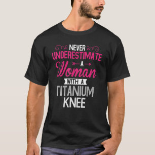 T-shirt Récupération de la chirurgie du genou en titane po