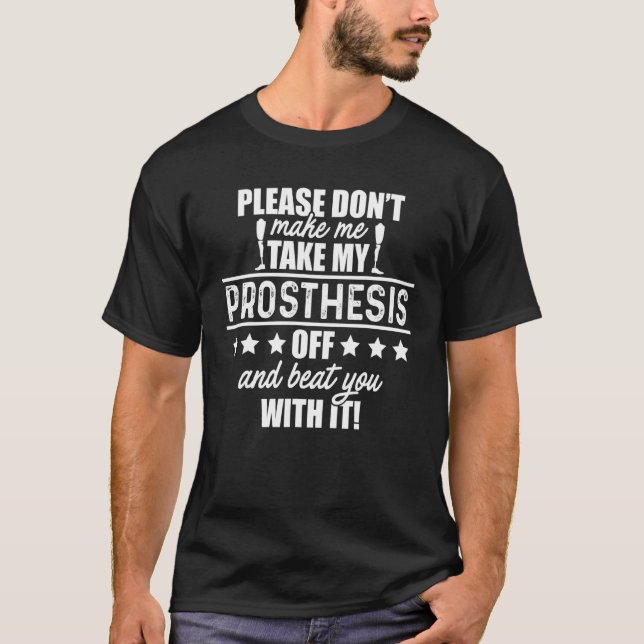 T-shirt Récupération de la jambe de l'Humour amputé (Devant)