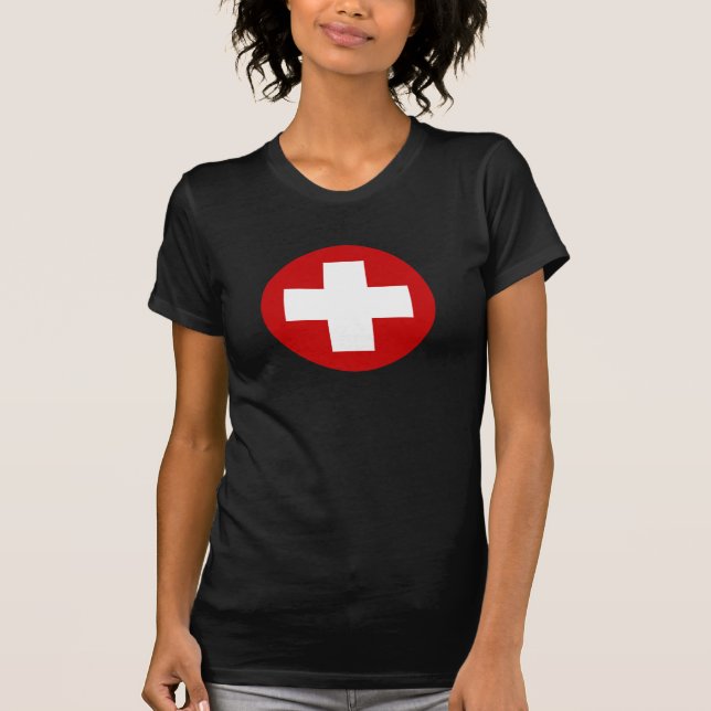 T-shirt Récupération suisse Roundell de secours de (Devant)