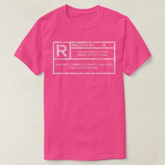T-shirt RécupérationSobriété Anniversaire Sober AA NA (Design devant)