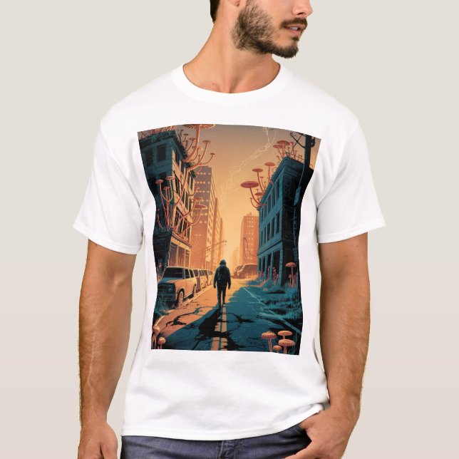 T-shirt Récupéré par la nature - Fungus post-apocalyptique (Devant)
